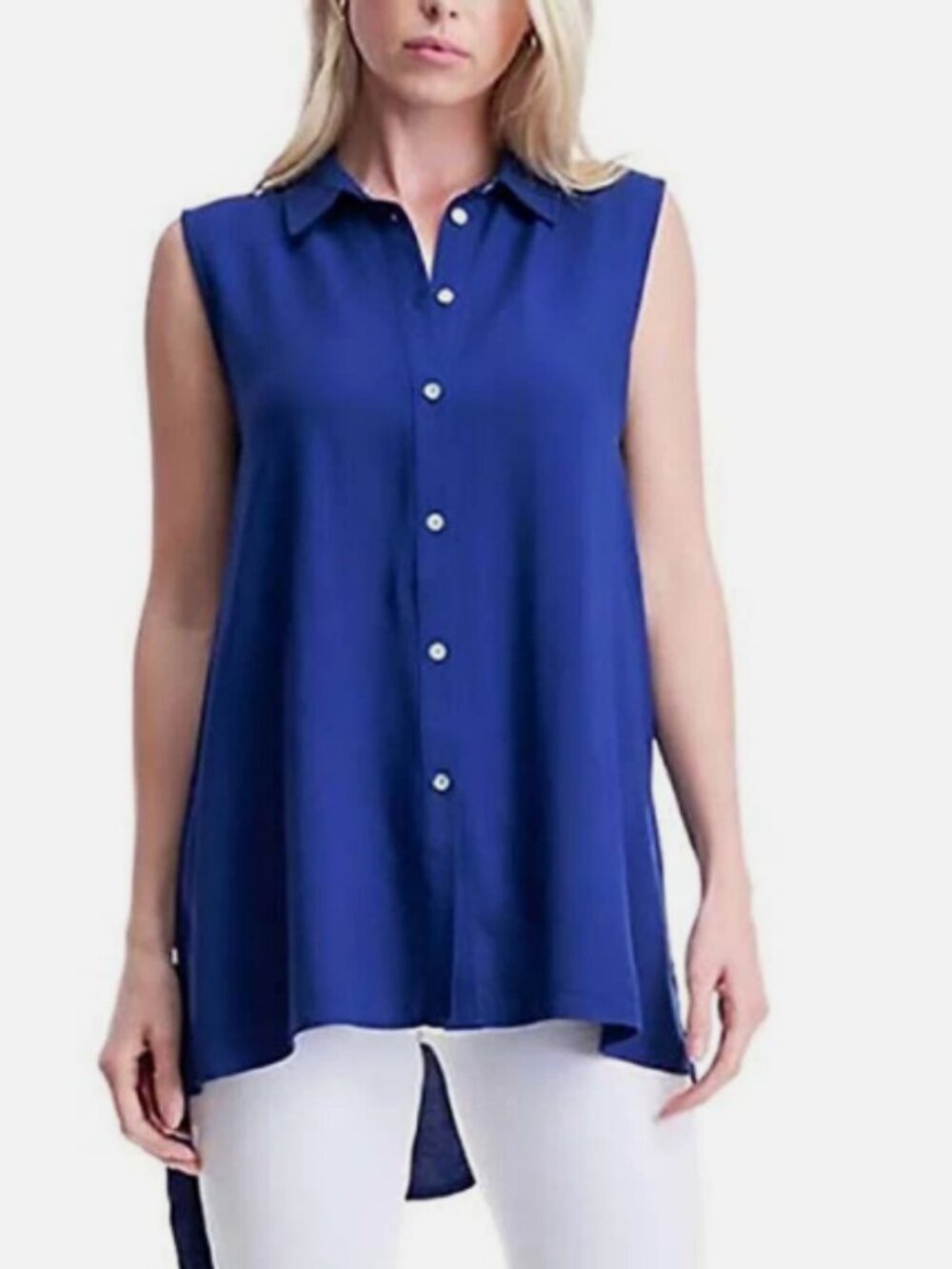 Fever Ladies' Sleeveless Blouse (Blue, XS)